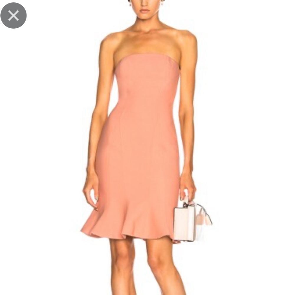 Cinq a Sept Calvina dress in salmon 0
